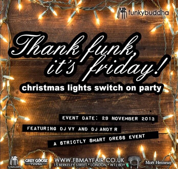 FUNKY BUDDHA – CHRISTMAS LIGHTS SWITCH ON