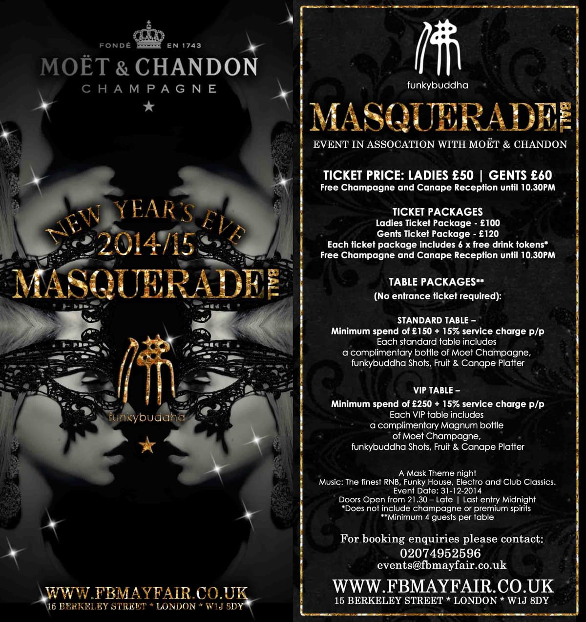 Funky Buddha New Years Eve 2017 - London Night Guide