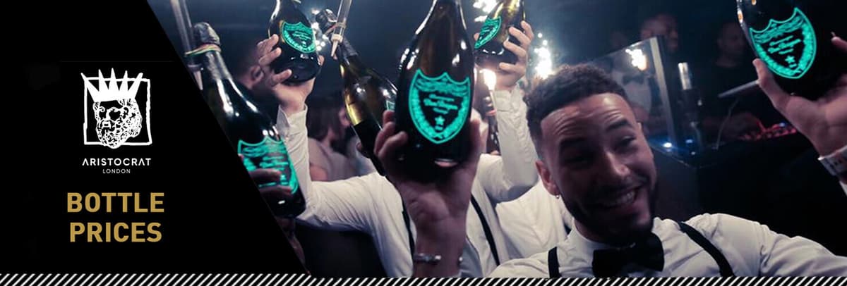 Drinks and Bottle Prices Menu for Aristocrat Club - London Night Guide