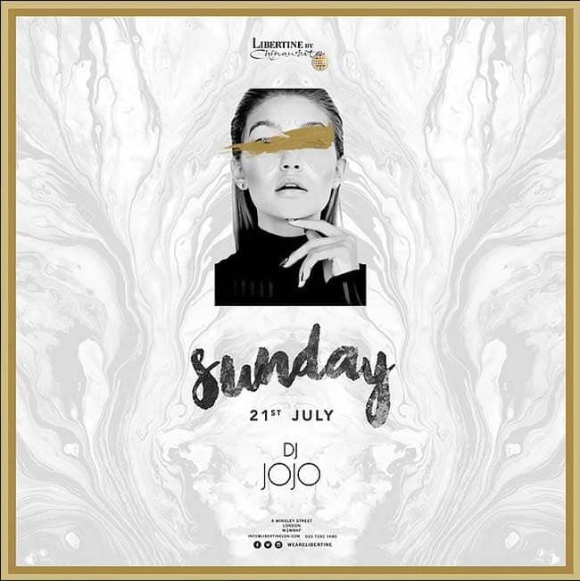 Dj JOJO this Sunday at Libertine!