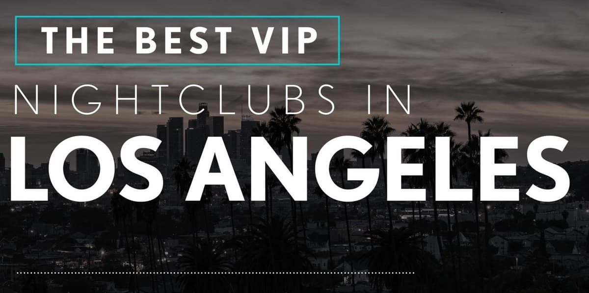 Infographics for the Best Night Clubs in Los Angeles - London Night Guide