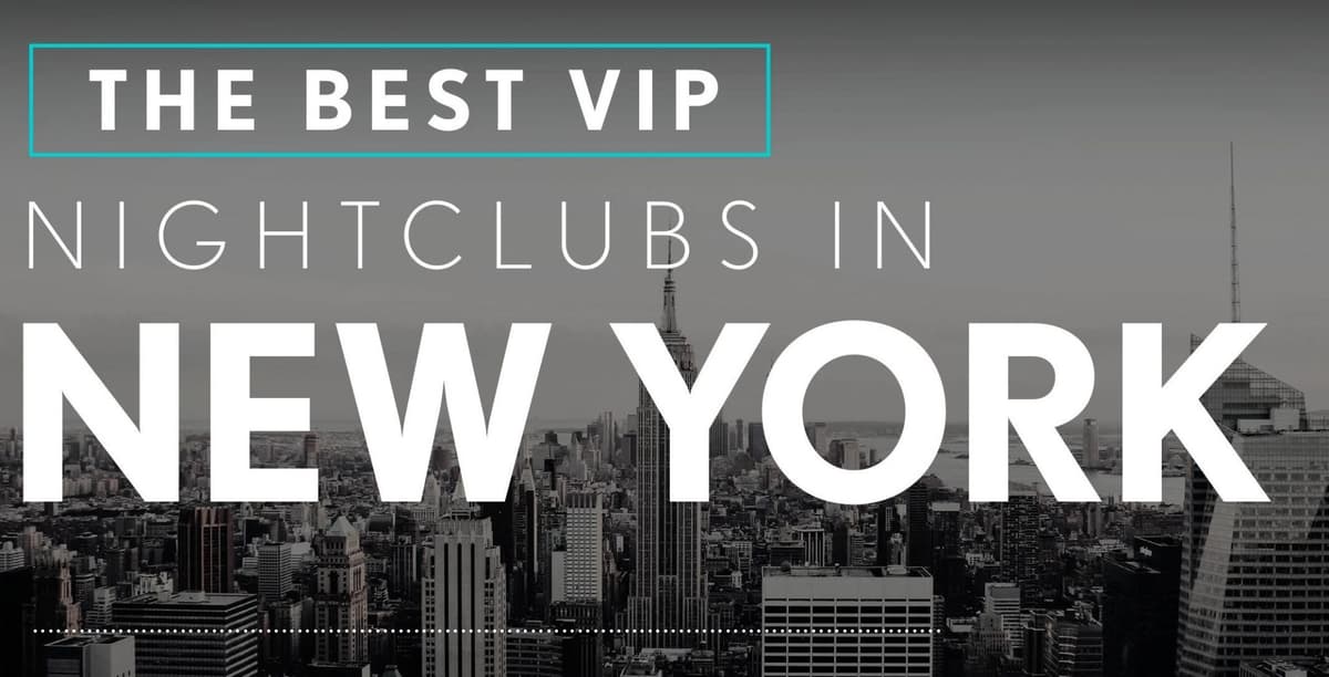 Infographics for the Best Night Clubs in New York City - London Night Guide
