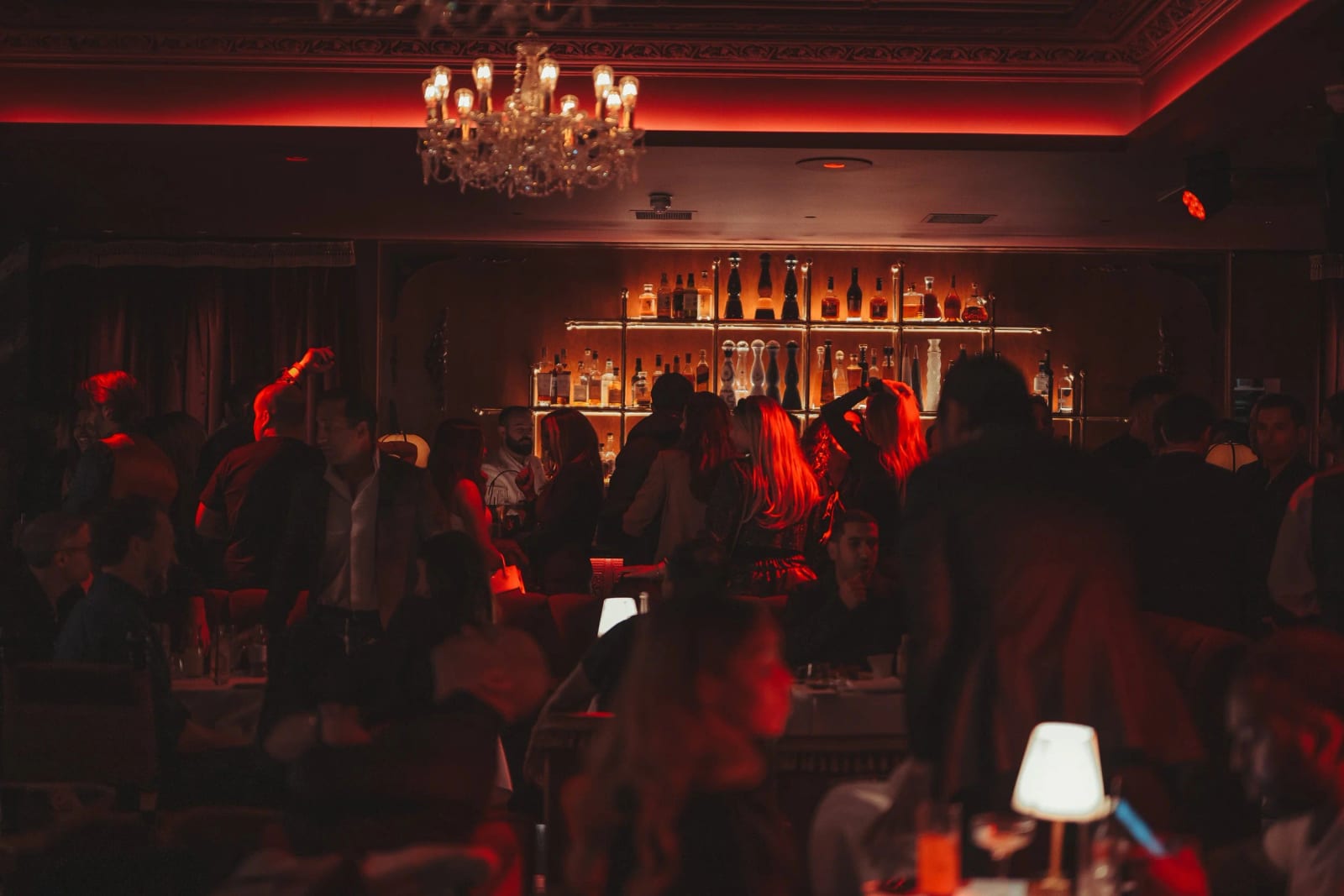 VIP table area at Mistress of Mayfair