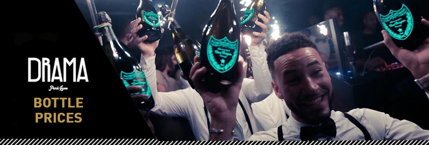 Drinks and Bottle Prices Menu for Drama Club