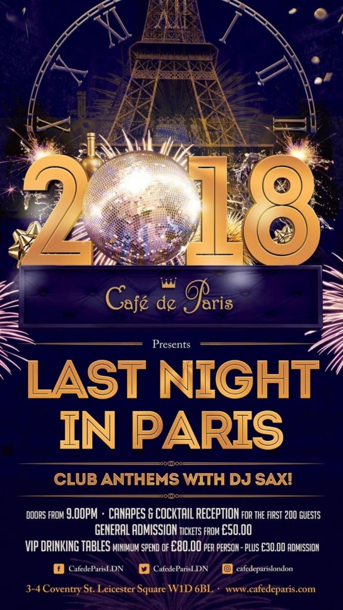 cafe international new years eve 2018